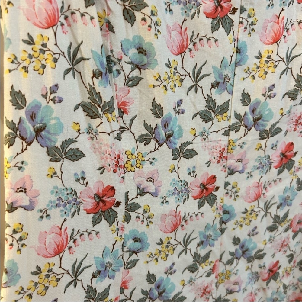 NWT! GAP Garden Bloom Multi Floral Linen-Blend Cap-Sleeve Maxi Dress 🎮 - Picture 10 of 11